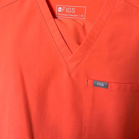 Figs Sunset Orange Scrub Set XS/S - Picture 4 of 4